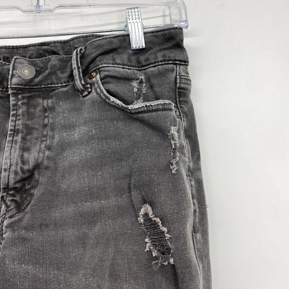 American Eagle Men's Jeans 29x32 Next Level‎ Flex Distressed Denim Faded Black - Picture 5 of 10